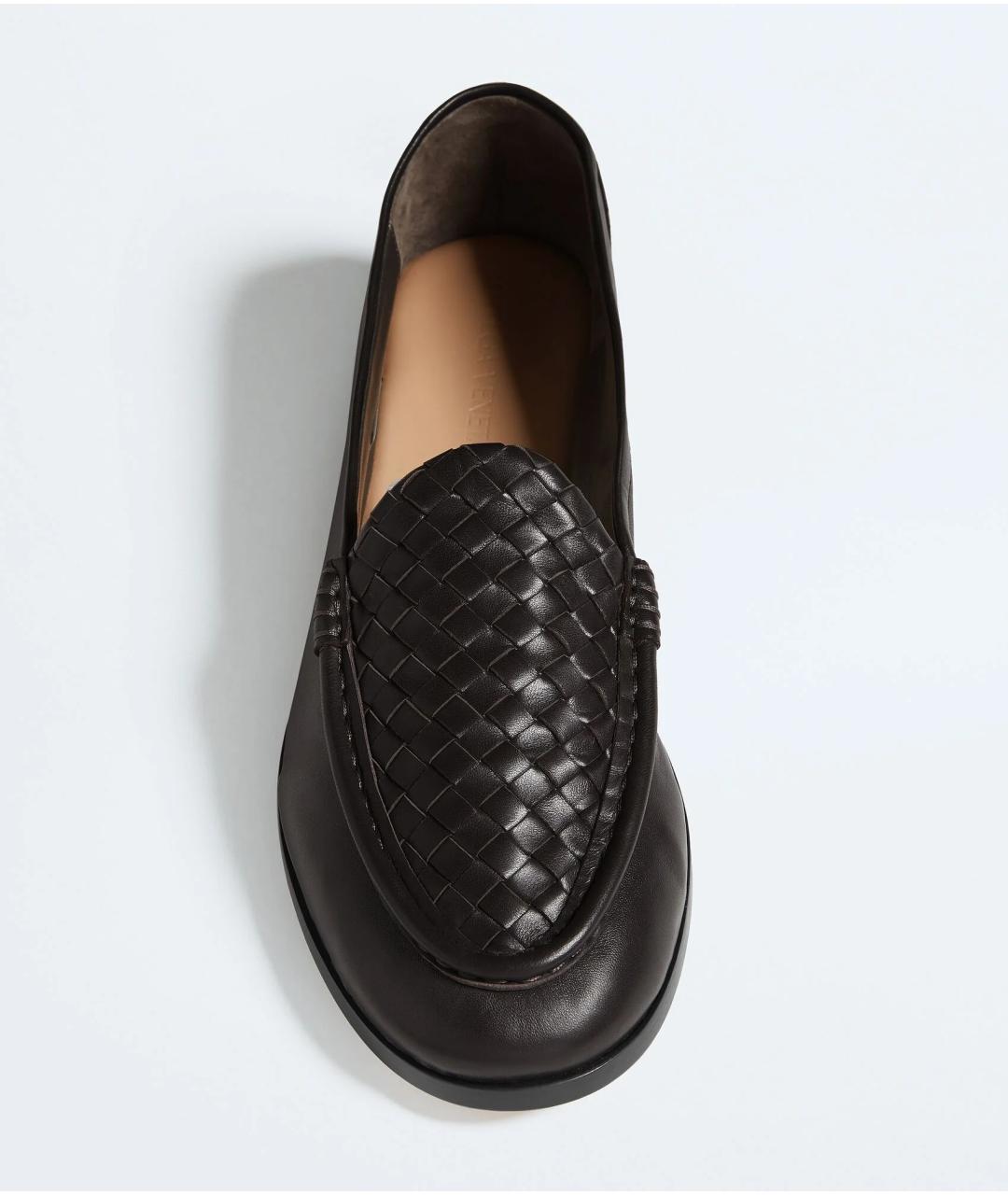 BOTTEGA VENETA Коричневые кожаные лоферы, фото 3