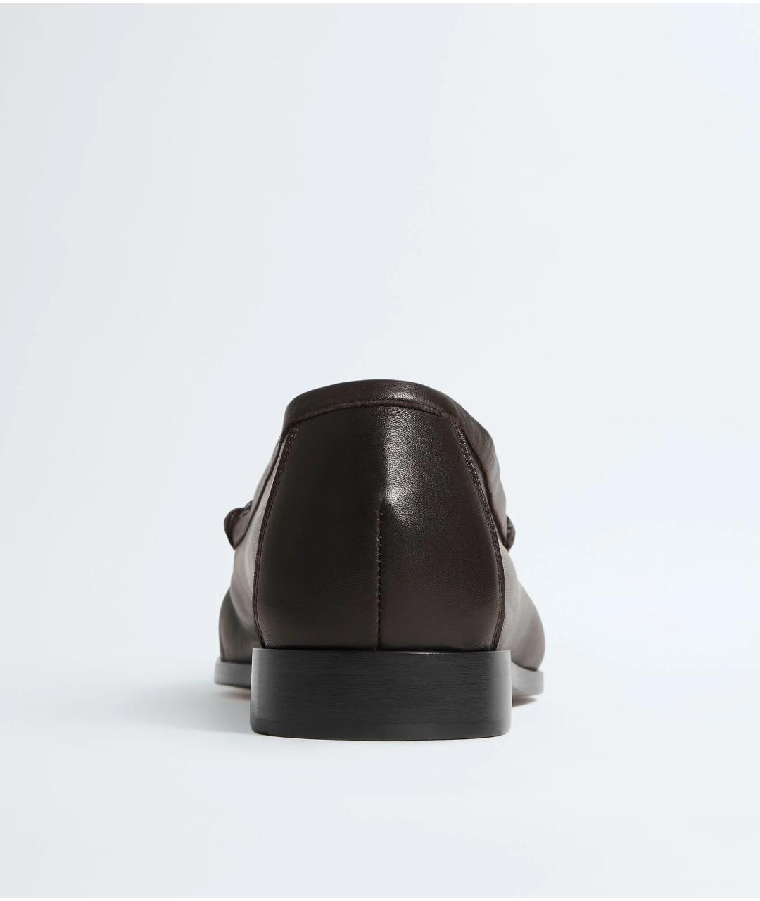 BOTTEGA VENETA Коричневые кожаные лоферы, фото 4