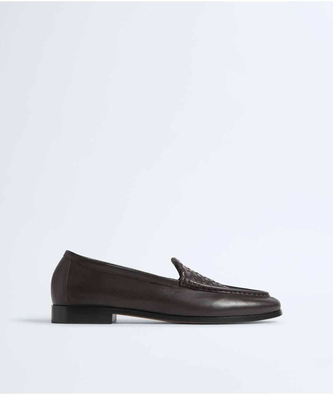BOTTEGA VENETA Коричневые кожаные лоферы, фото 5