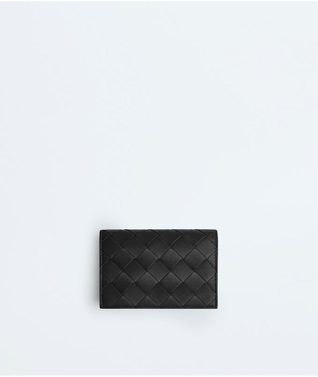 BOTTEGA VENETA Черный кожаный кардхолдер, фото 4