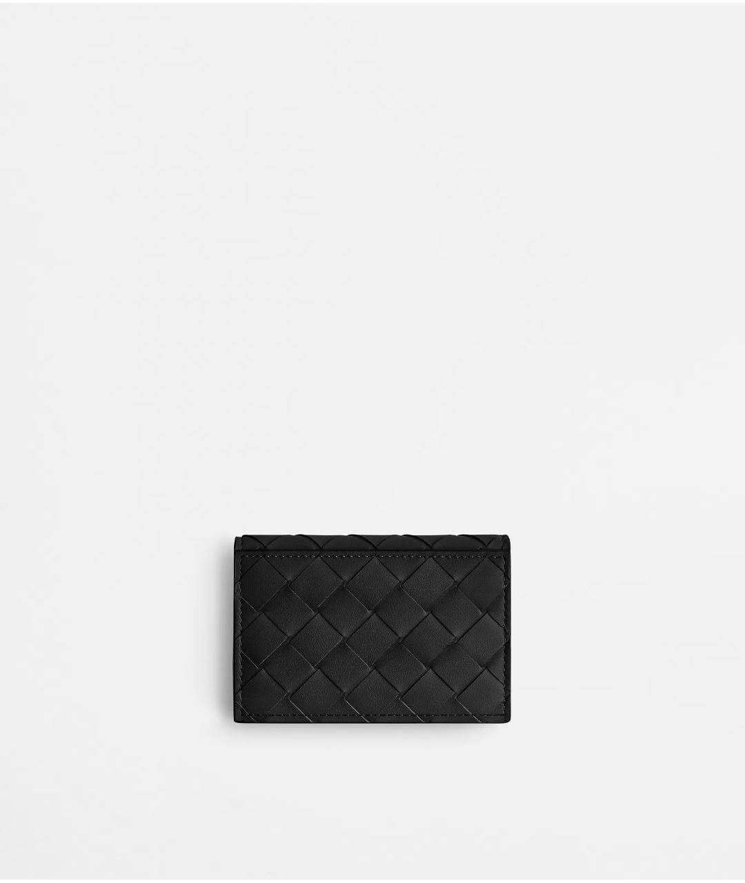 BOTTEGA VENETA Черный кожаный кардхолдер, фото 3