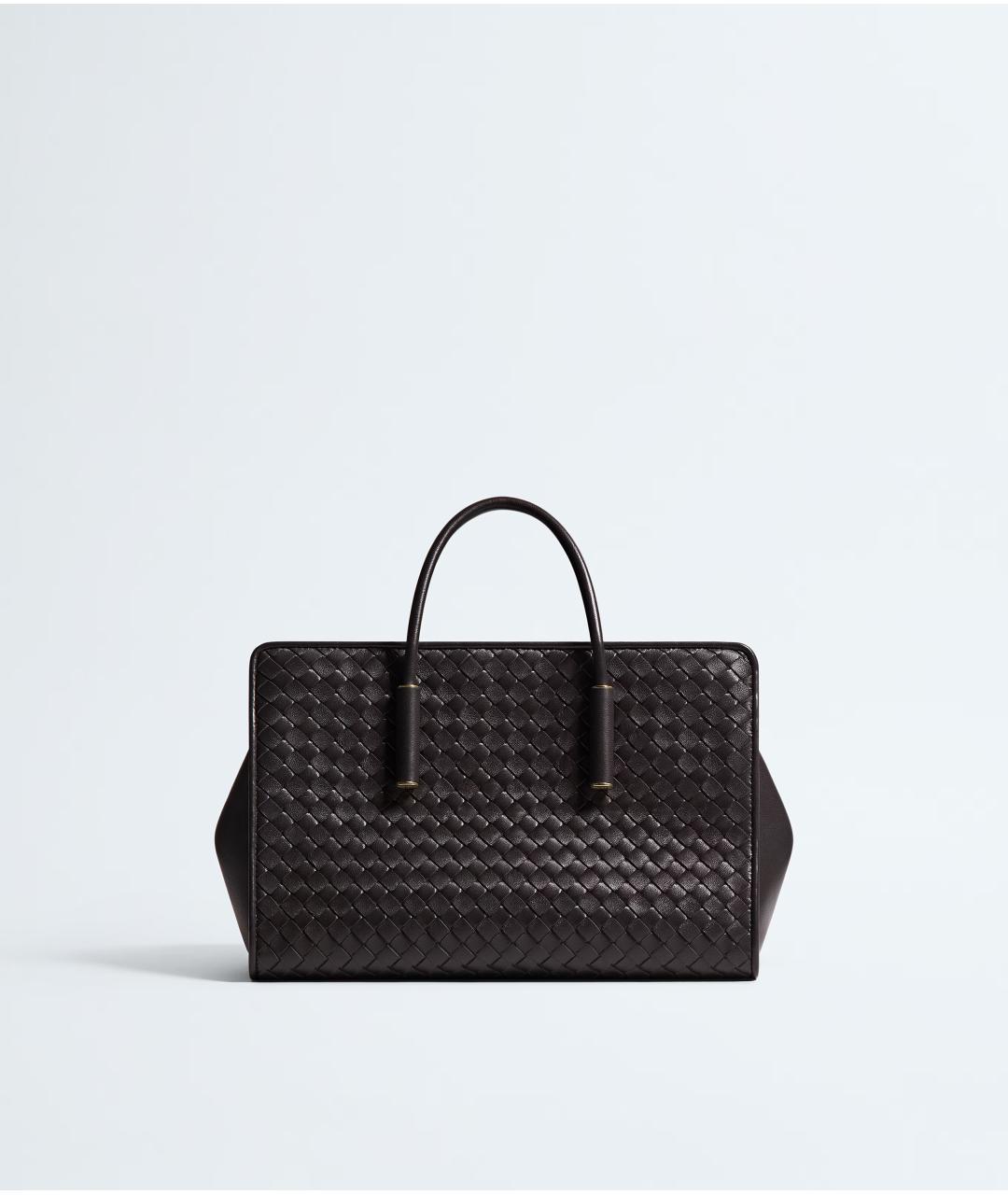 BOTTEGA VENETA Коричневая кожаная сумка тоут, фото 5