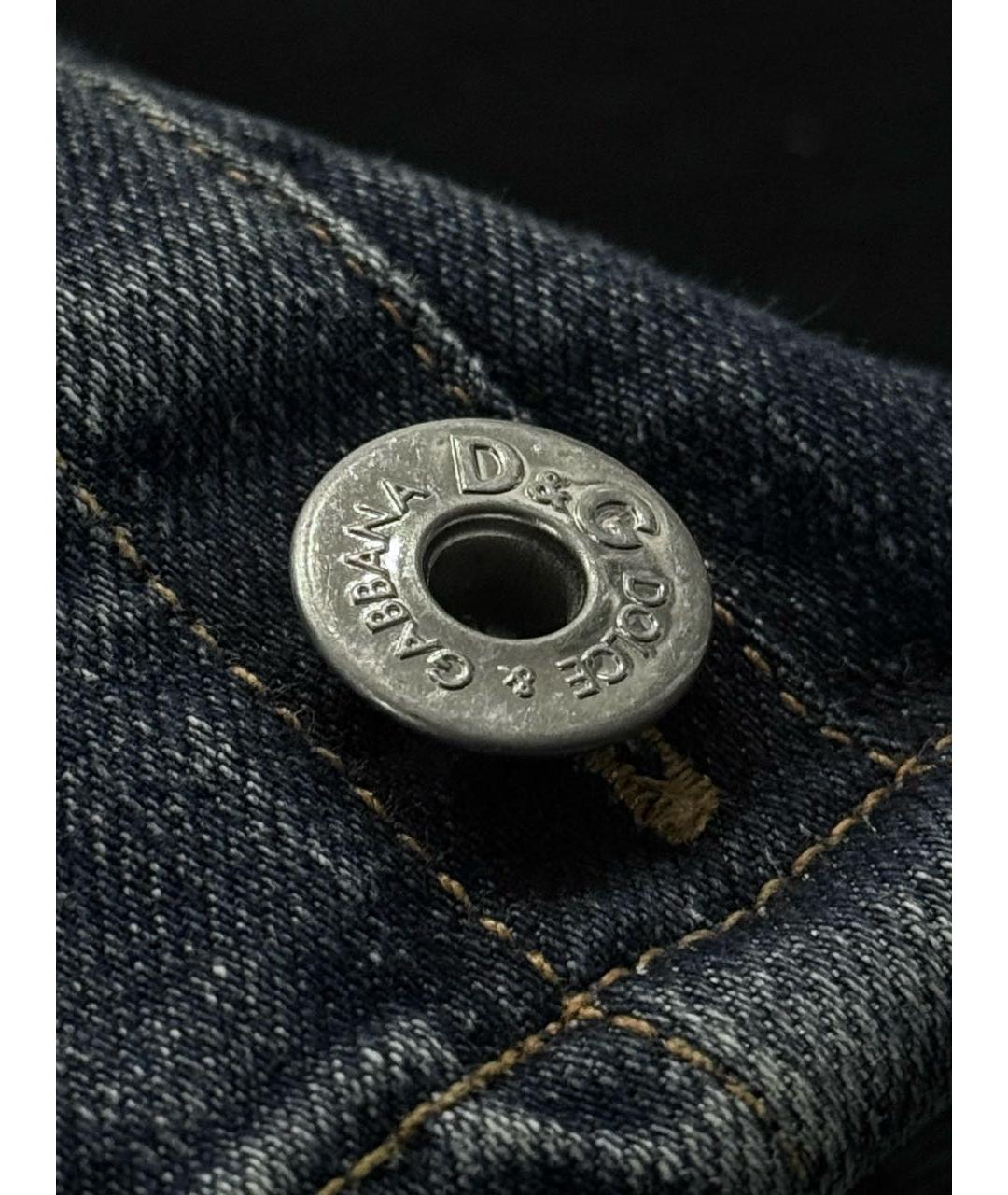 DOLCE&GABBANA Синий деним корсет, фото 4