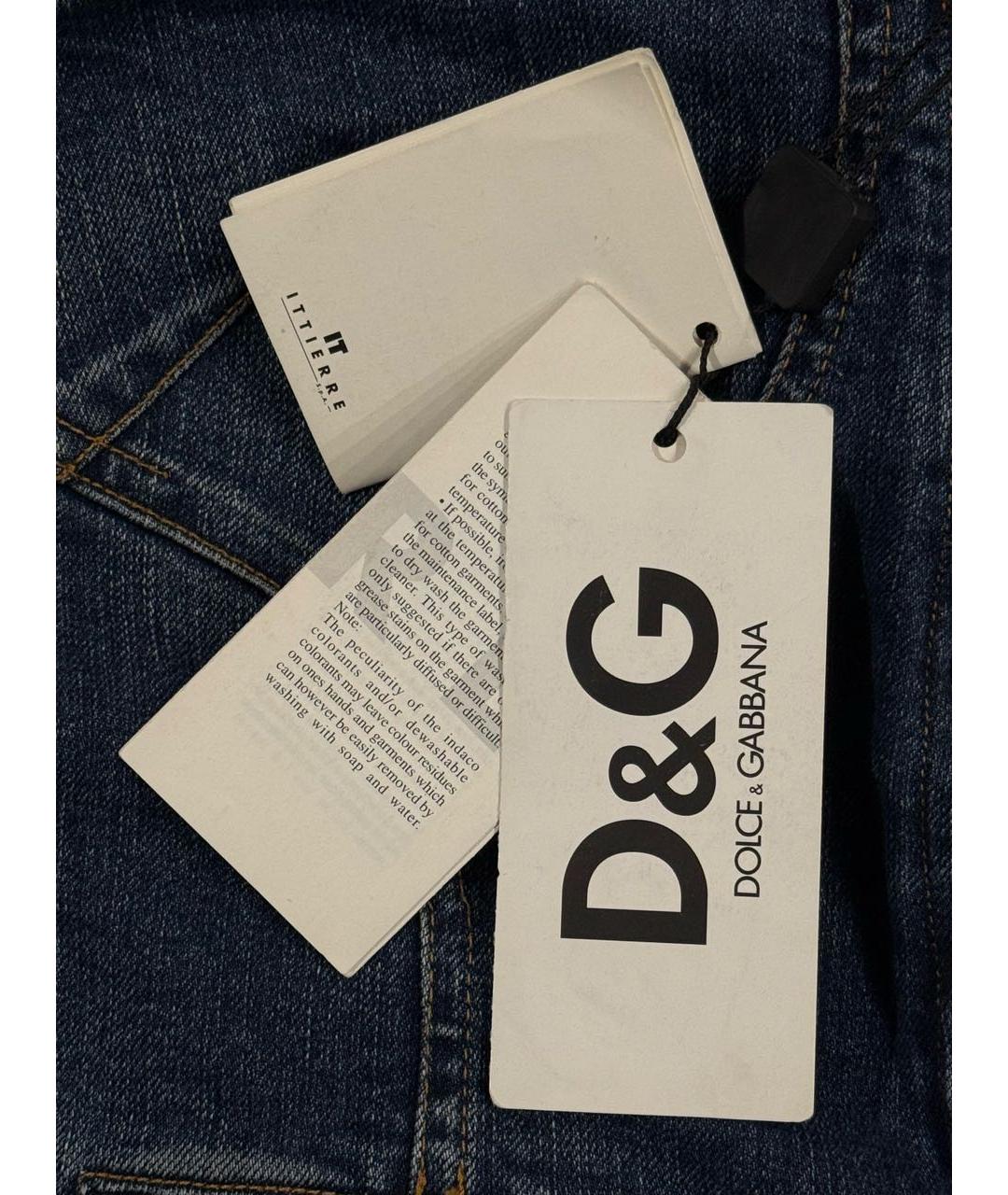 DOLCE&GABBANA Синий деним корсет, фото 3
