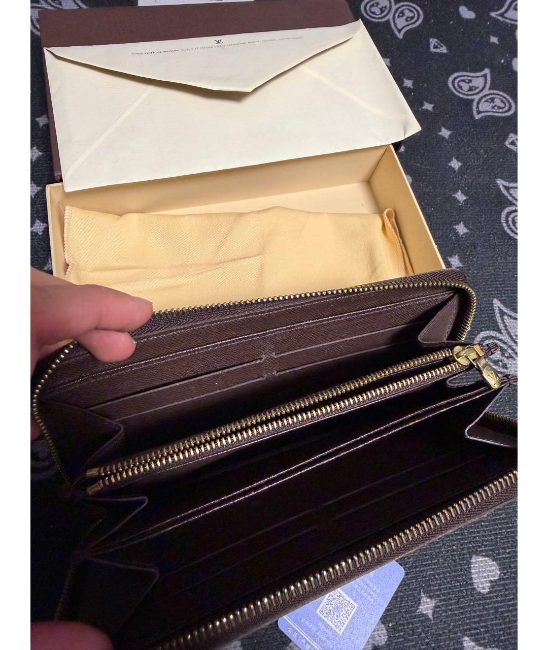 LOUIS VUITTON Коричневый кошелек, фото 3