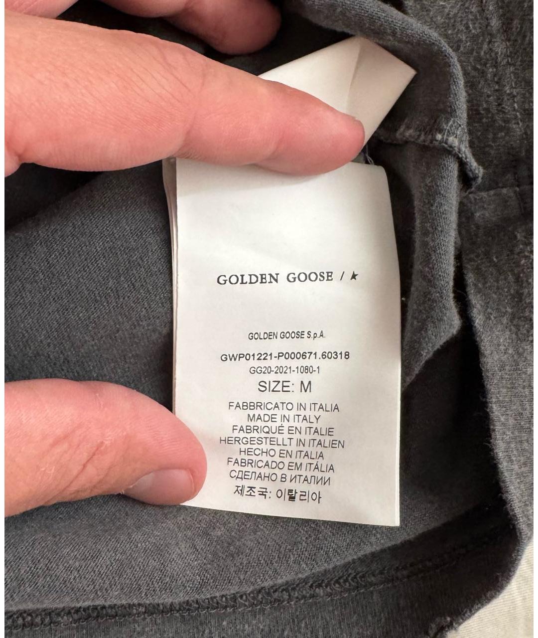 GOLDEN GOOSE Серая футболка, фото 6