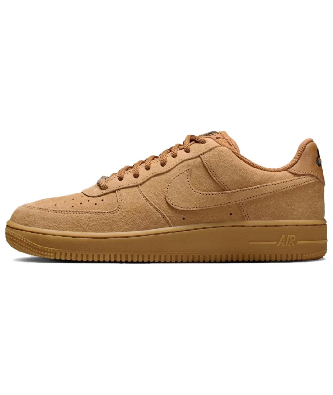 NIKE Коричневые замшевые низкие кроссовки / кеды, фото 8