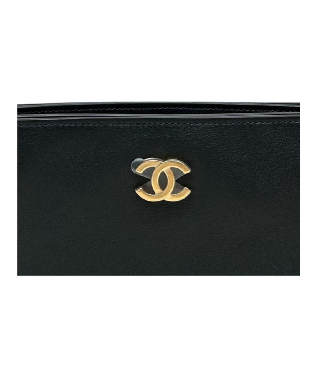 CHANEL Черная кожаная сумка через плечо, фото 3