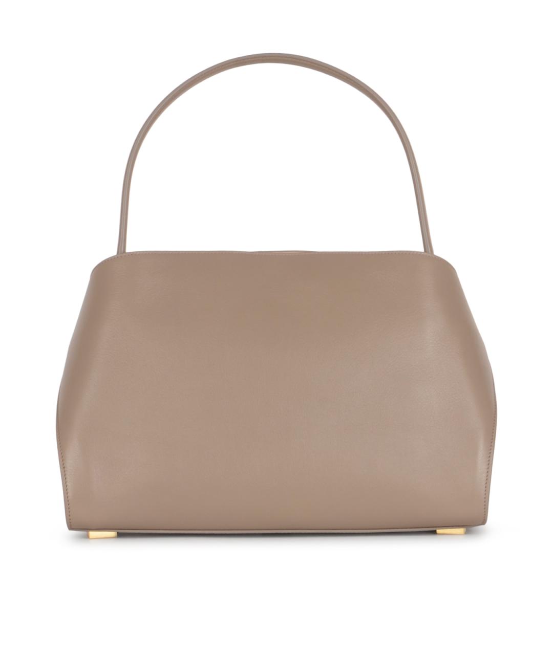 FERRAGAMO Бежевая кожаная сумка тоут, фото 3