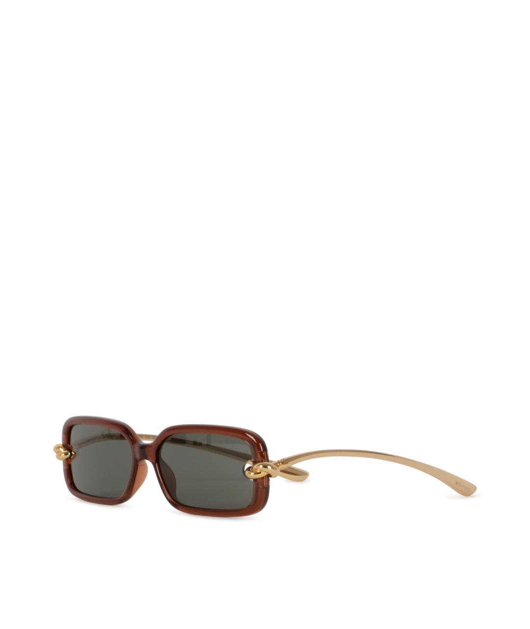 BOTTEGA VENETA Коричневые солнцезащитные очки, фото 4