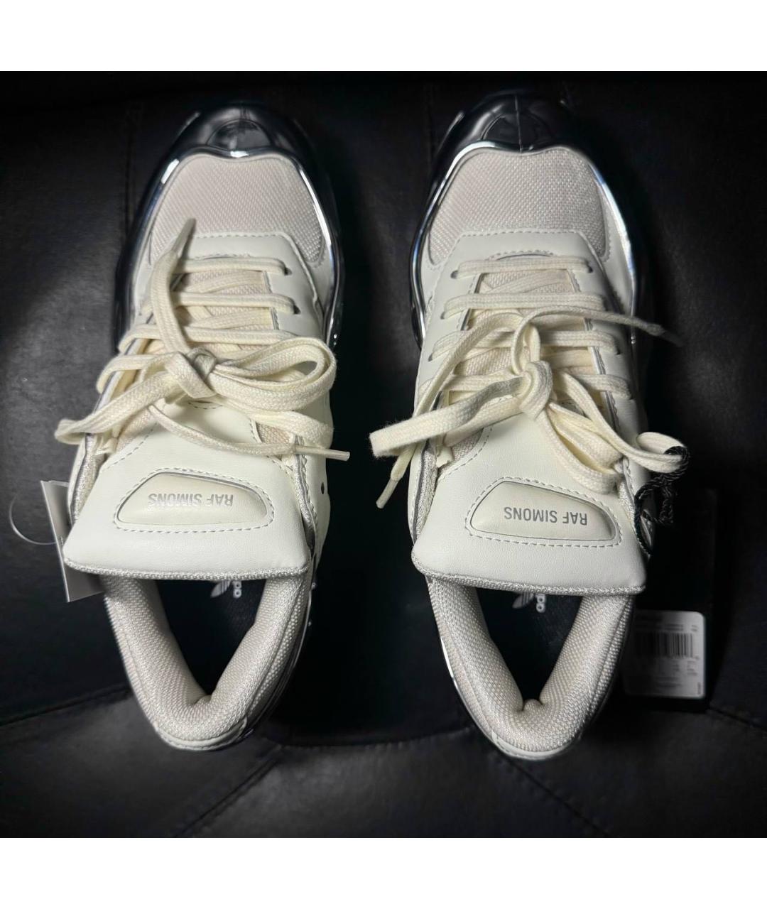 ADIDAS X RAF SIMONS Белые текстильные низкие кроссовки / кеды, фото 7