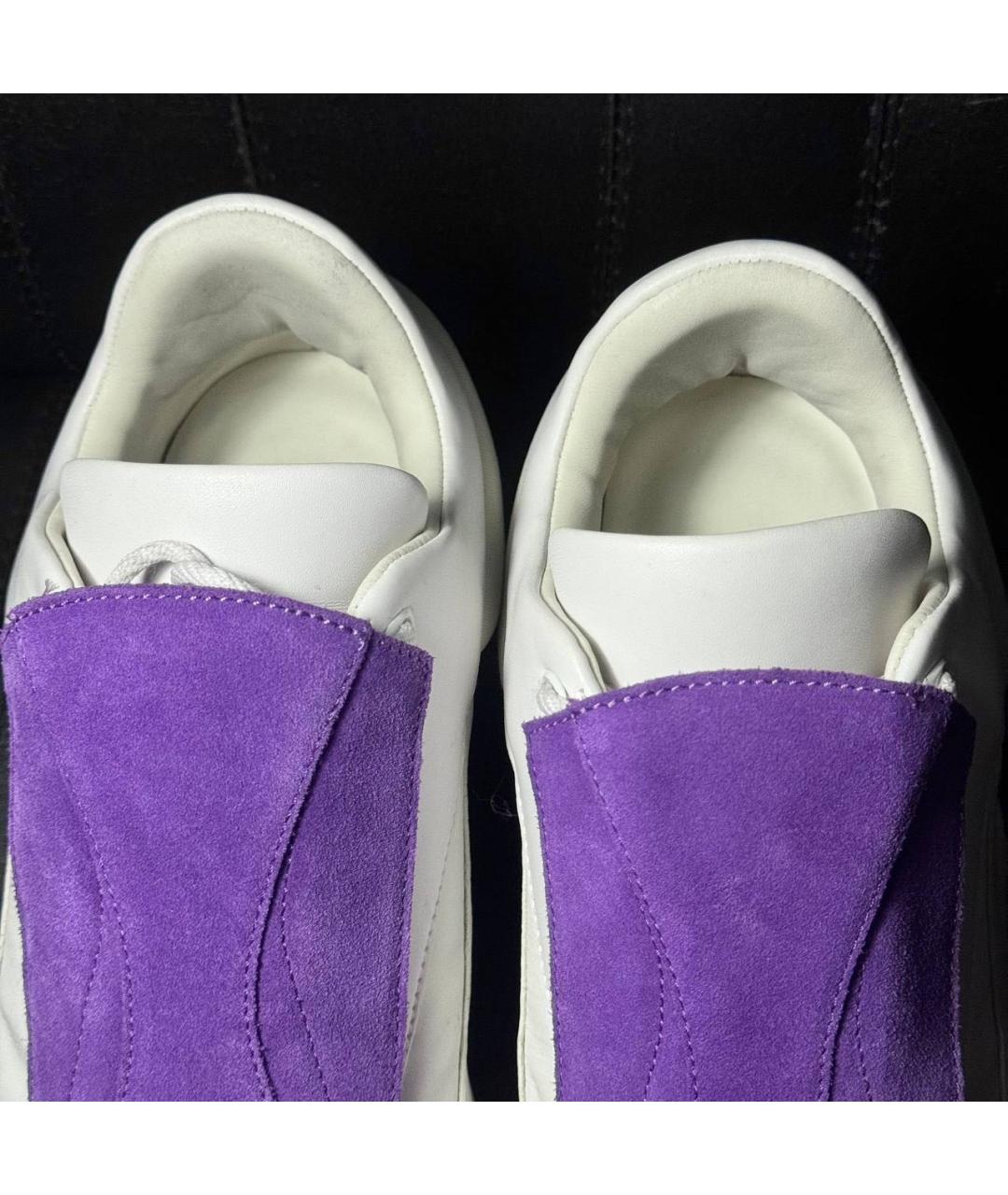 RAF SIMONS Белые кожаные кроссовки, фото 8