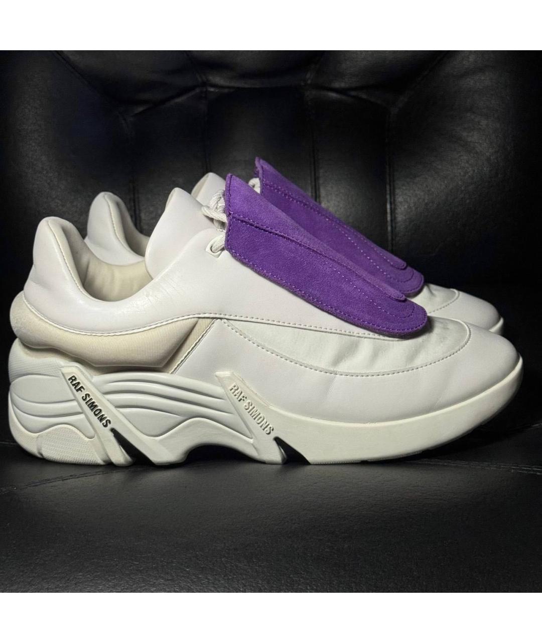 RAF SIMONS Белые кожаные кроссовки, фото 2