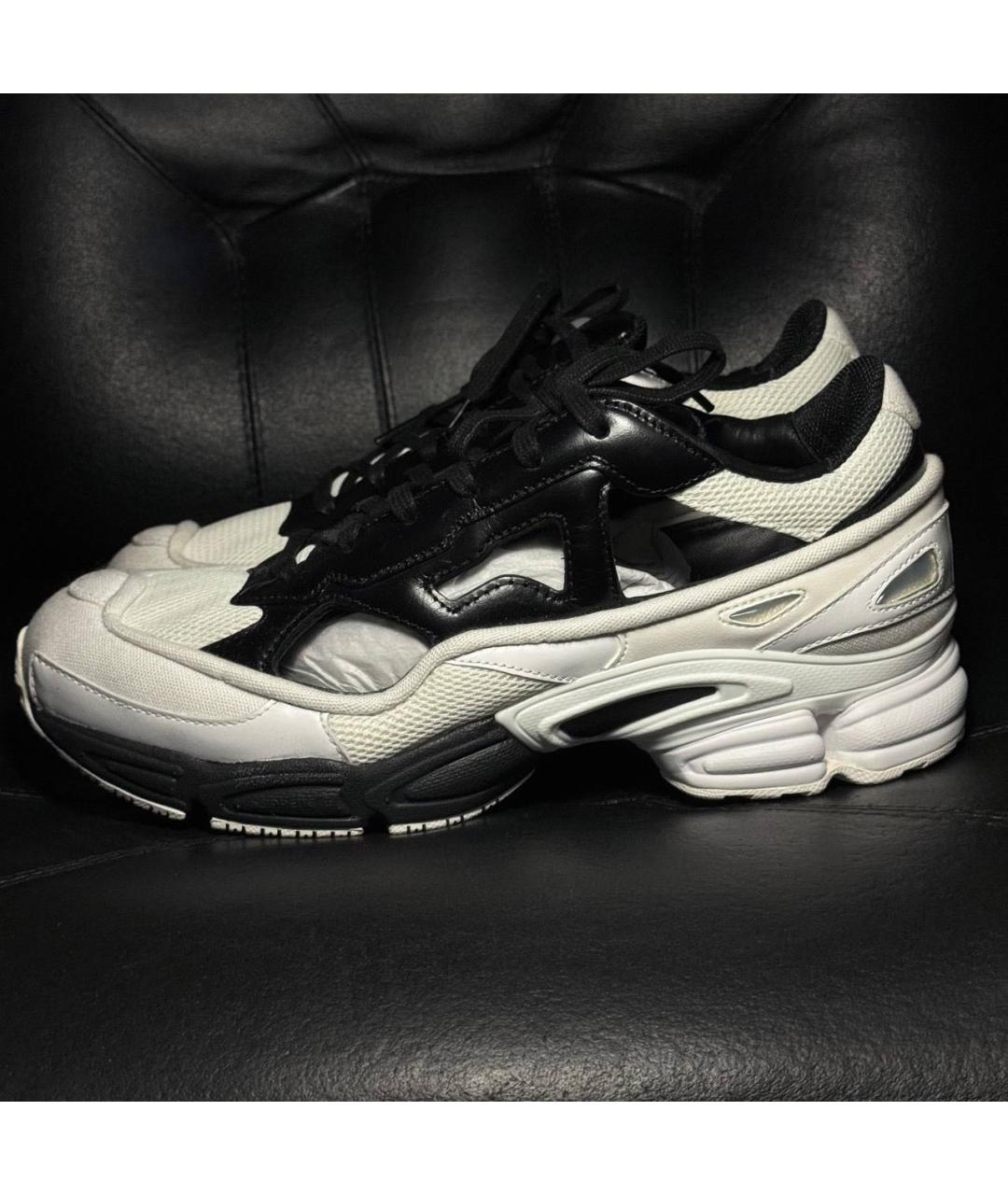 ADIDAS X RAF SIMONS Белые текстильные низкие кроссовки / кеды, фото 3