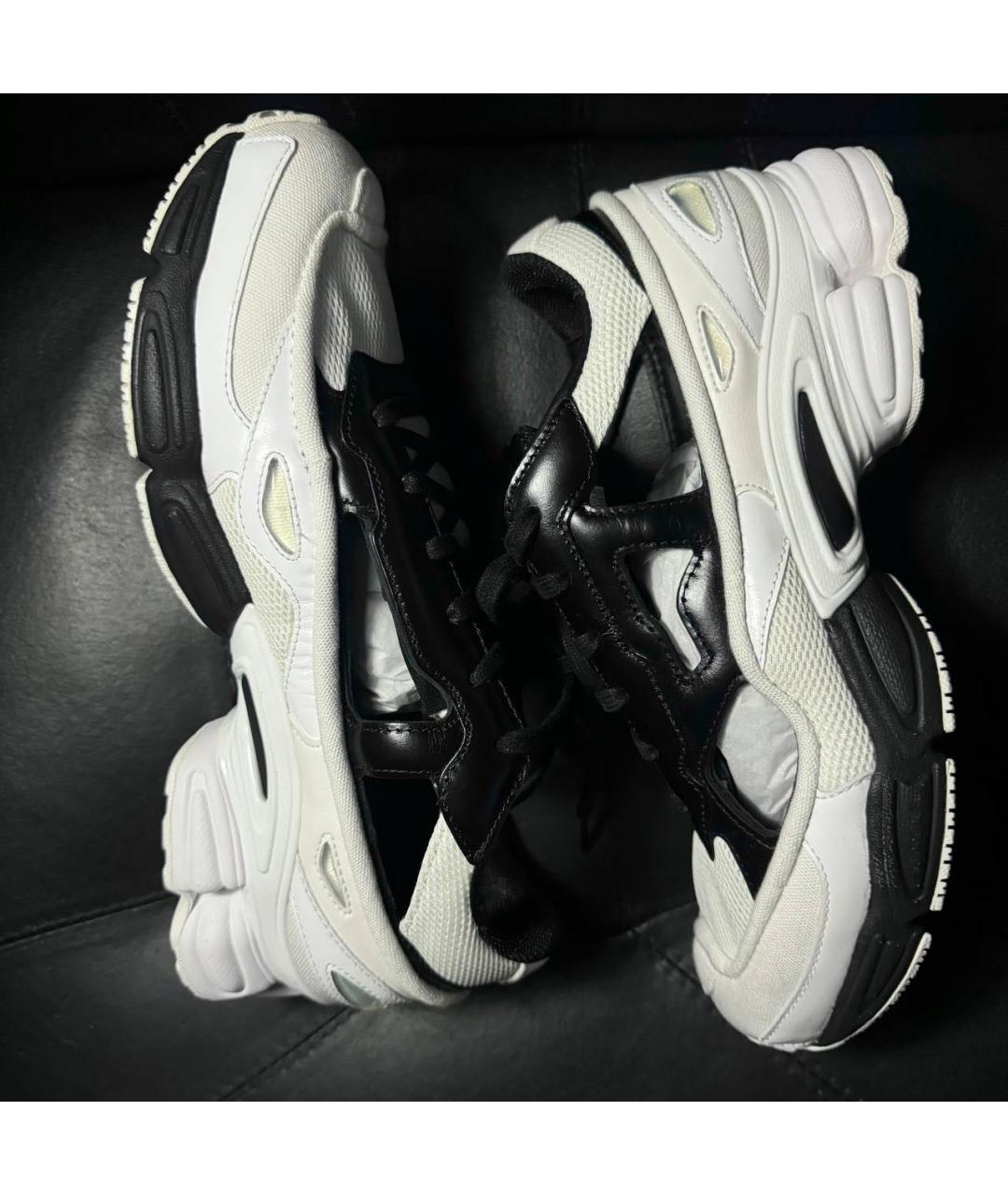 ADIDAS X RAF SIMONS Белые текстильные низкие кроссовки / кеды, фото 5