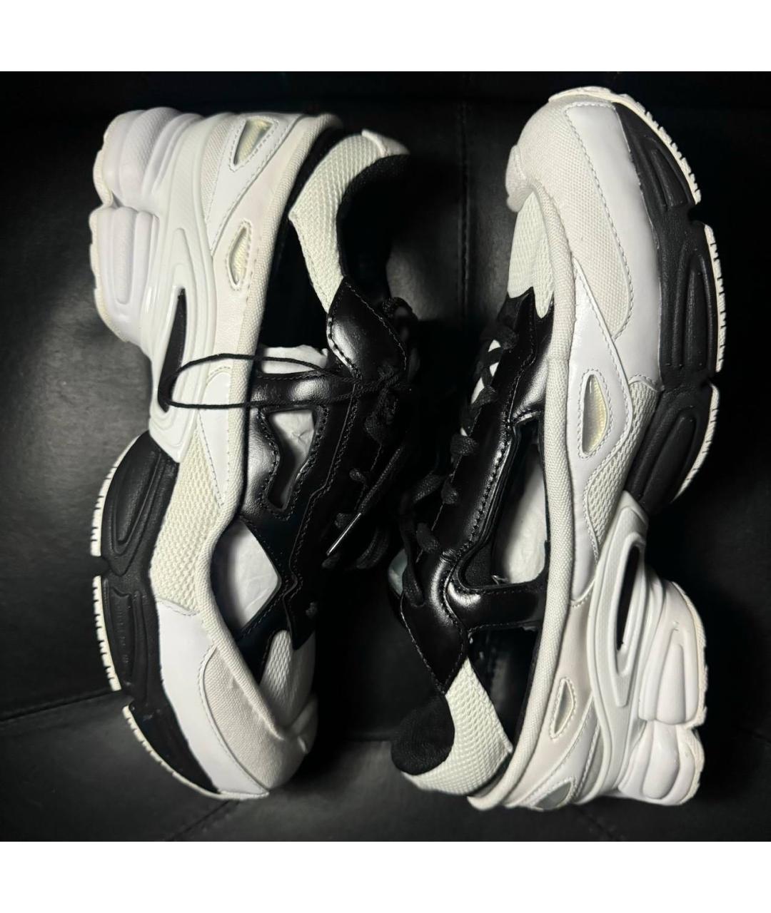 ADIDAS X RAF SIMONS Белые текстильные низкие кроссовки / кеды, фото 4