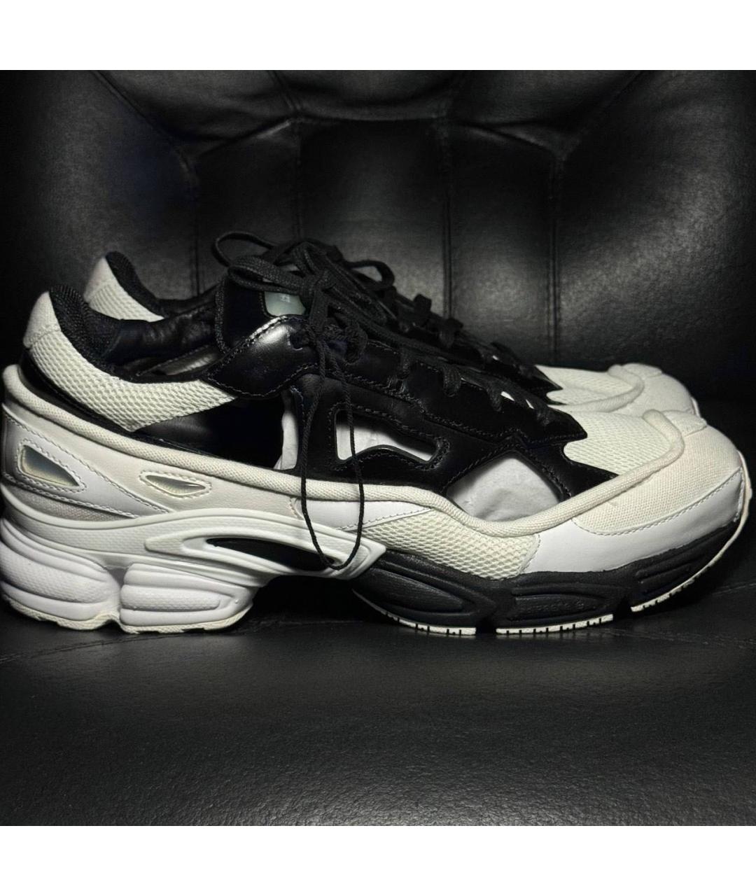 ADIDAS X RAF SIMONS Белые текстильные низкие кроссовки / кеды, фото 9