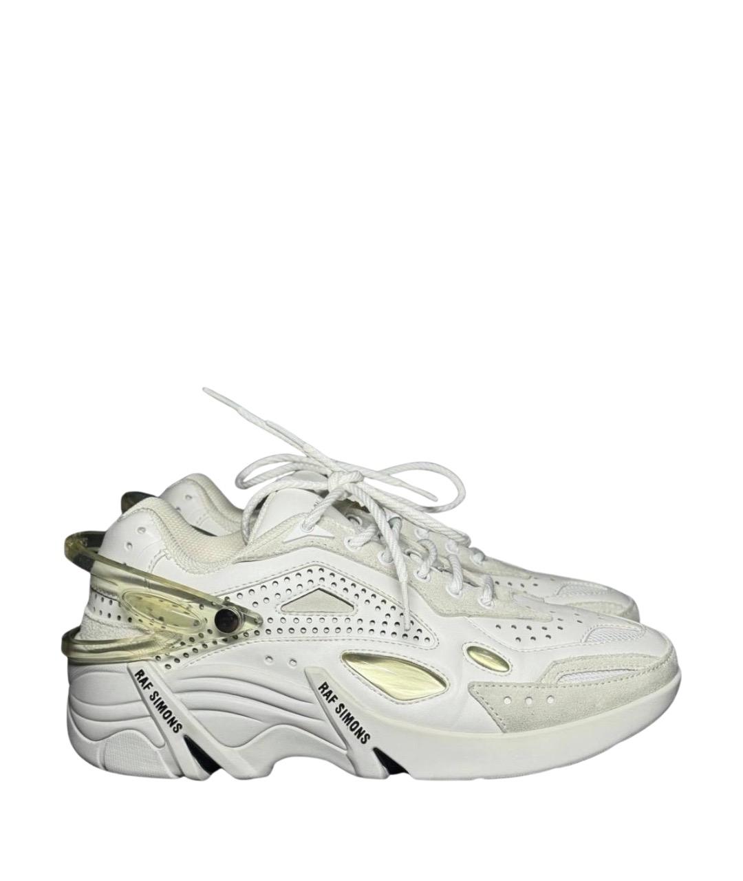RAF SIMONS Белые кожаные кроссовки, фото 1