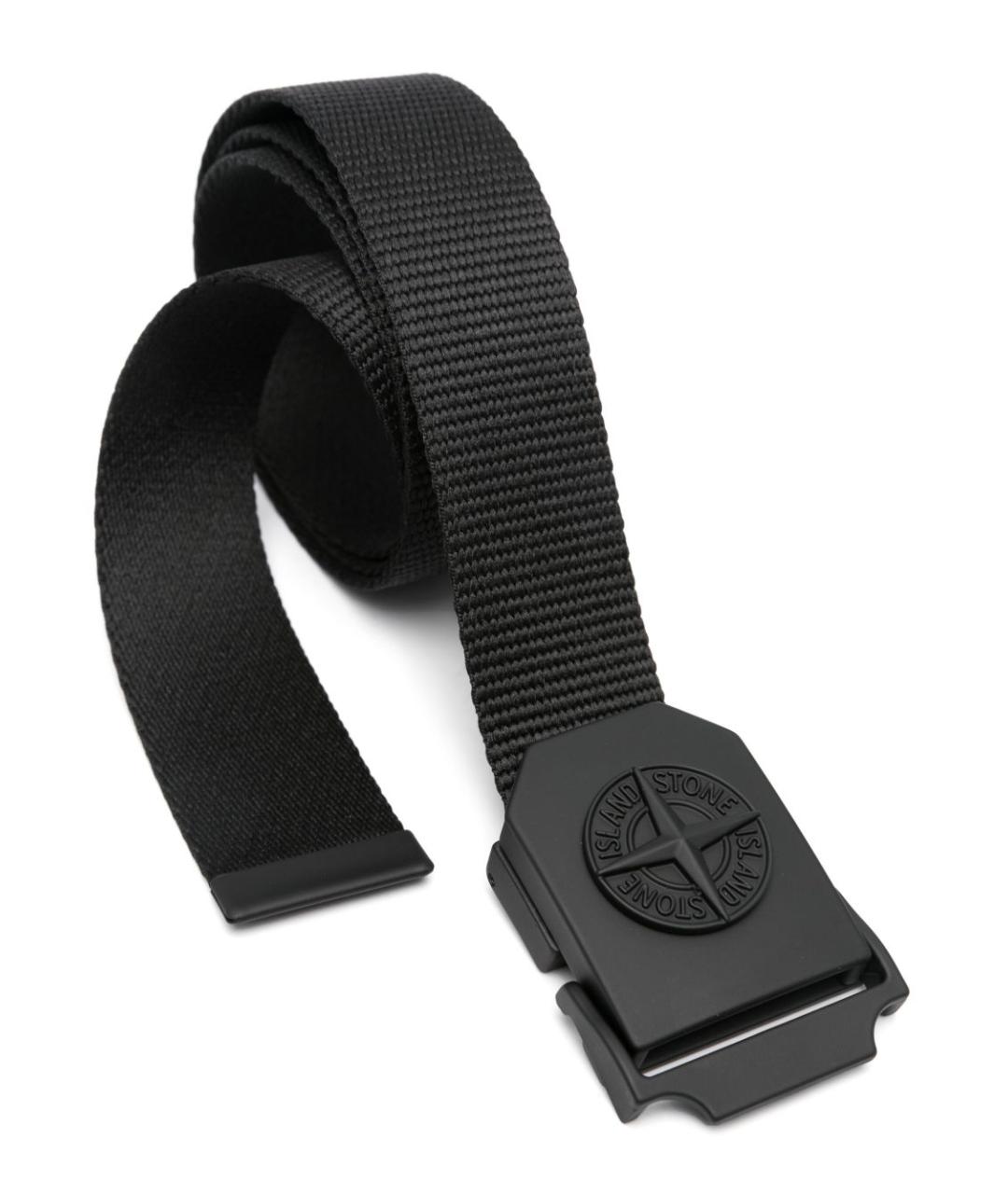 STONE ISLAND Черный ремень, фото 2