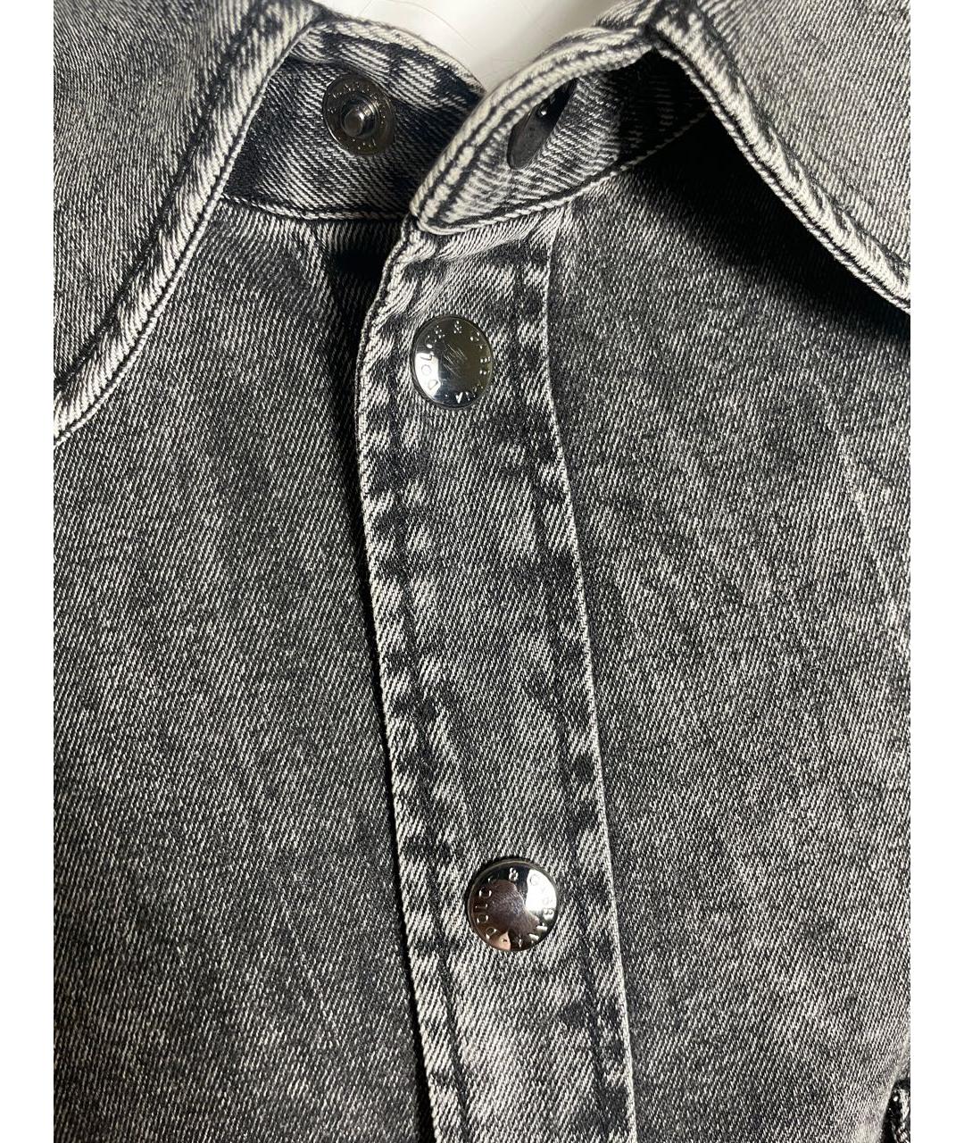 DOLCE&GABBANA Серая хлопковая кэжуал рубашка, фото 6