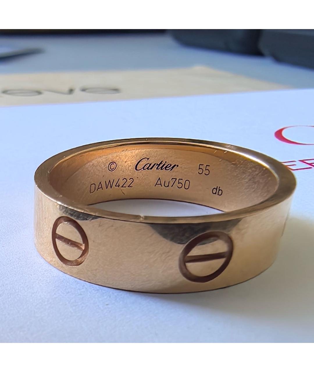 CARTIER Золотое кольцо из розового золота, фото 4