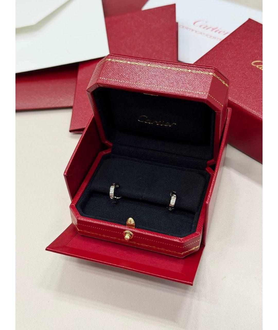 CARTIER Серебряные серьги из белого золота, фото 5