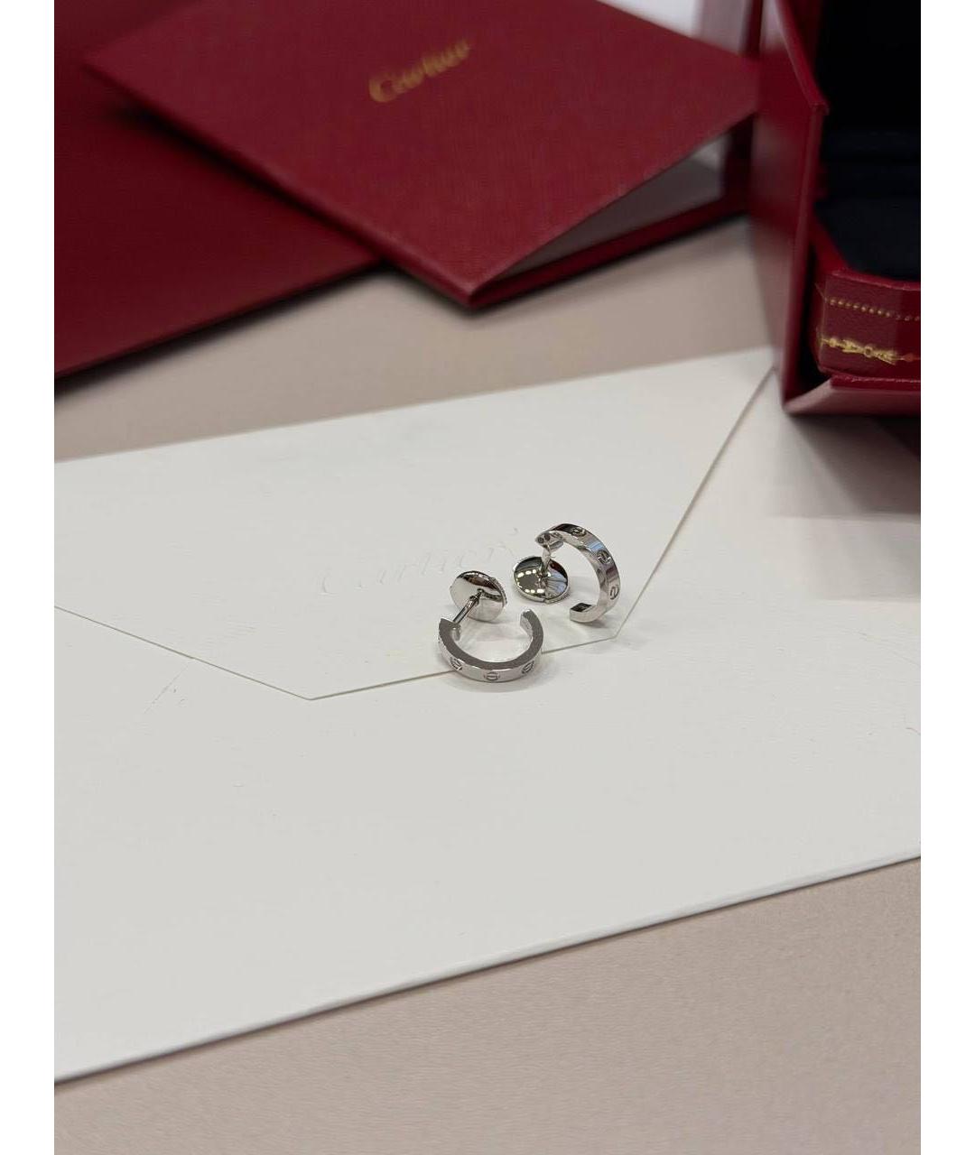 CARTIER Серебряные серьги из белого золота, фото 6