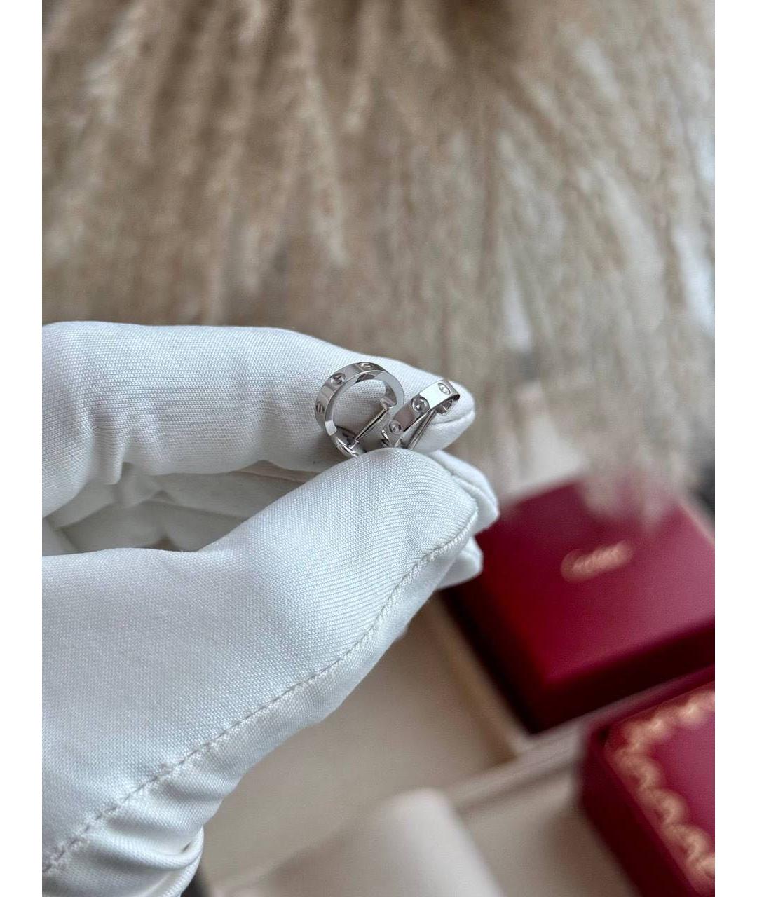 CARTIER Серебряные серьги из белого золота, фото 2