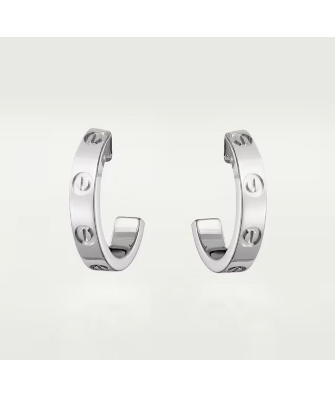 CARTIER Серебряные серьги из белого золота, фото 8