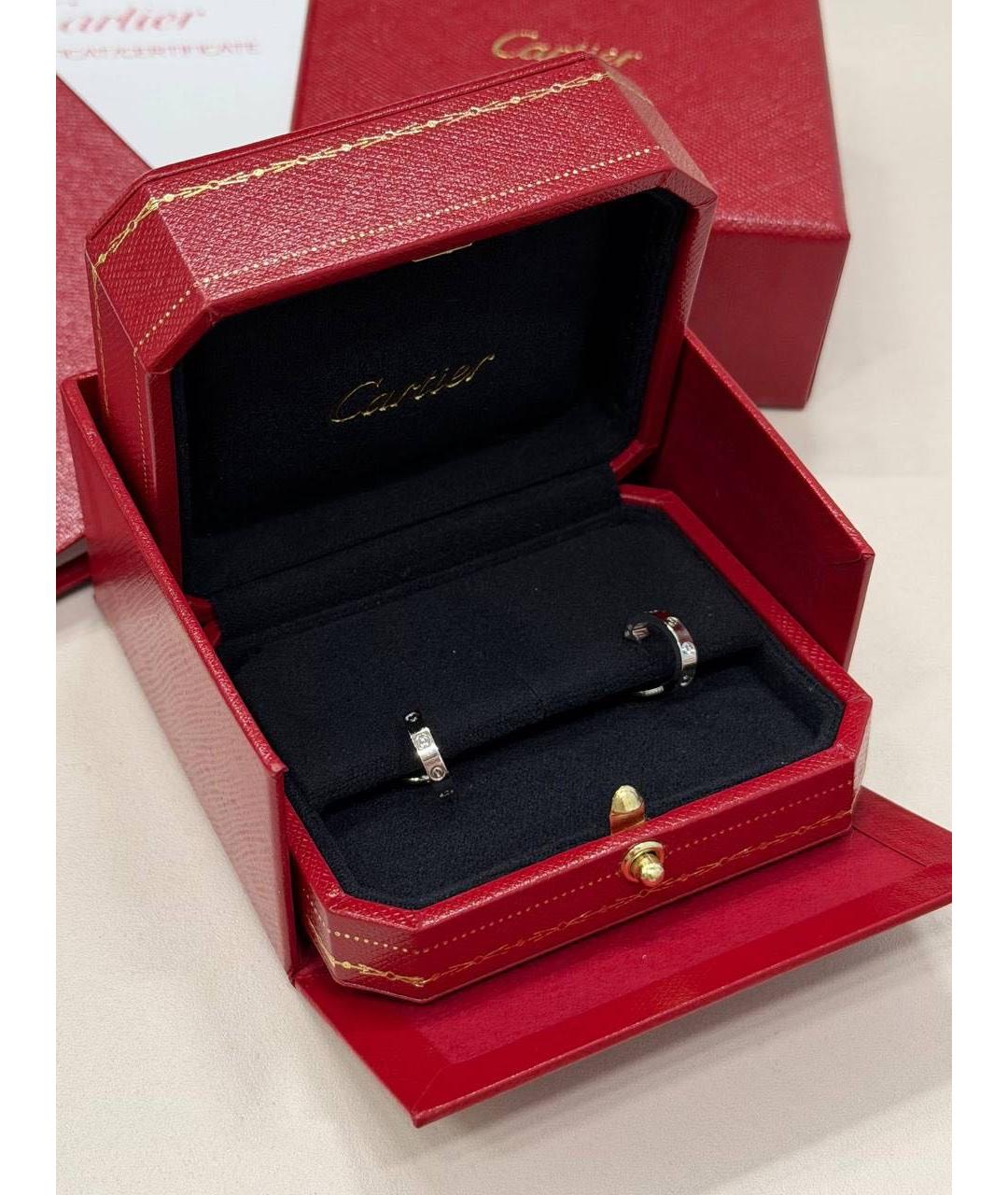 CARTIER Серебряные серьги из белого золота, фото 4