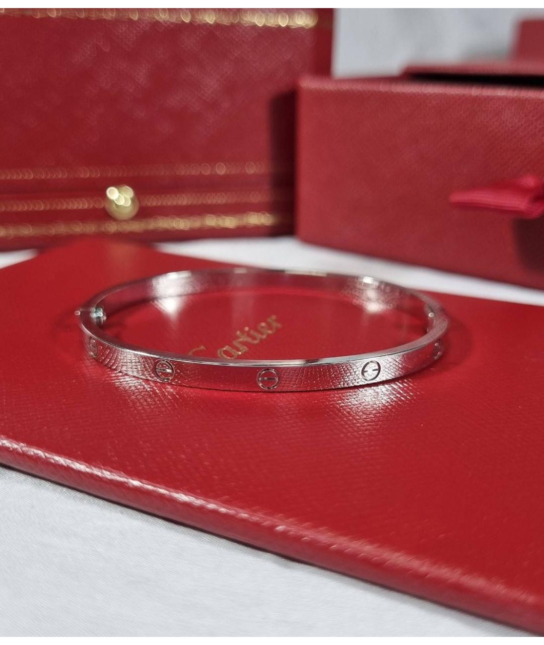 CARTIER Серебряный браслет из белого золота, фото 4