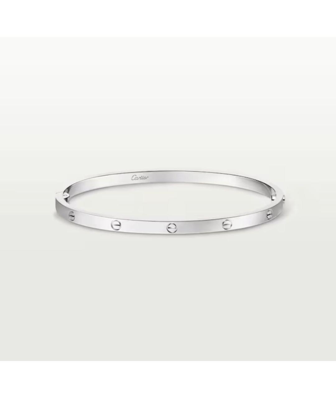 CARTIER Серебряный браслет из белого золота, фото 7