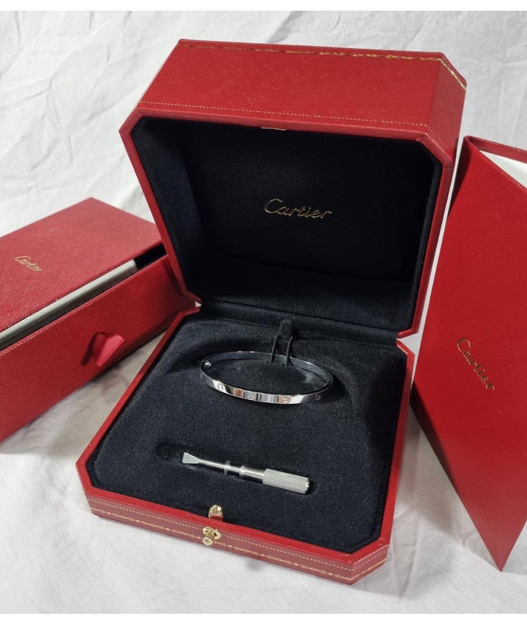 CARTIER Серебряный браслет из белого золота, фото 5