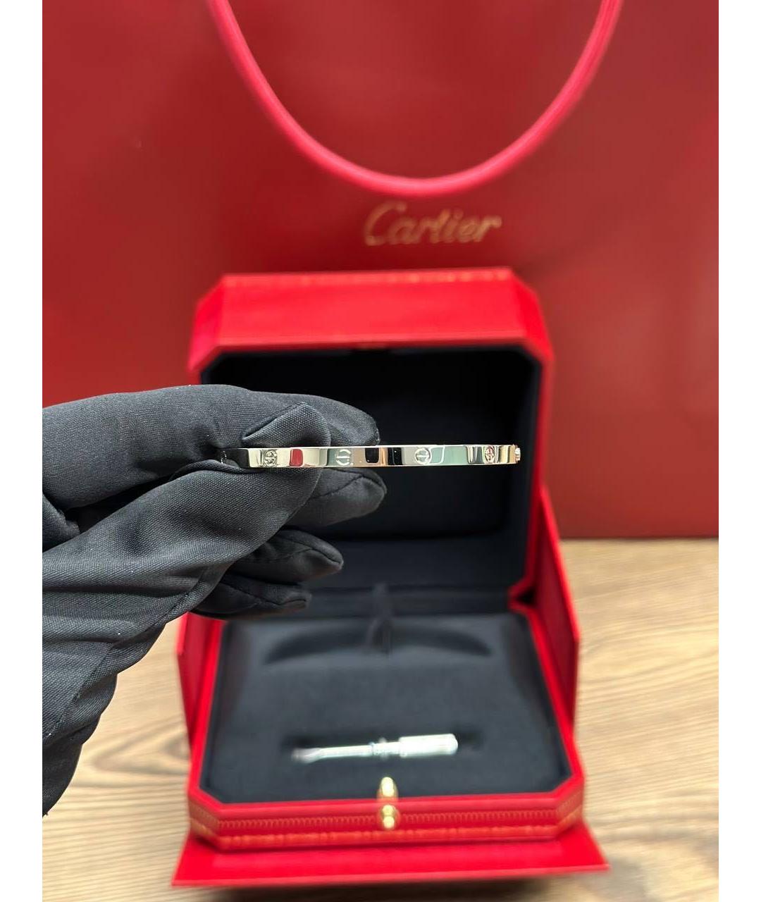 CARTIER Серебряный браслет из белого золота, фото 2