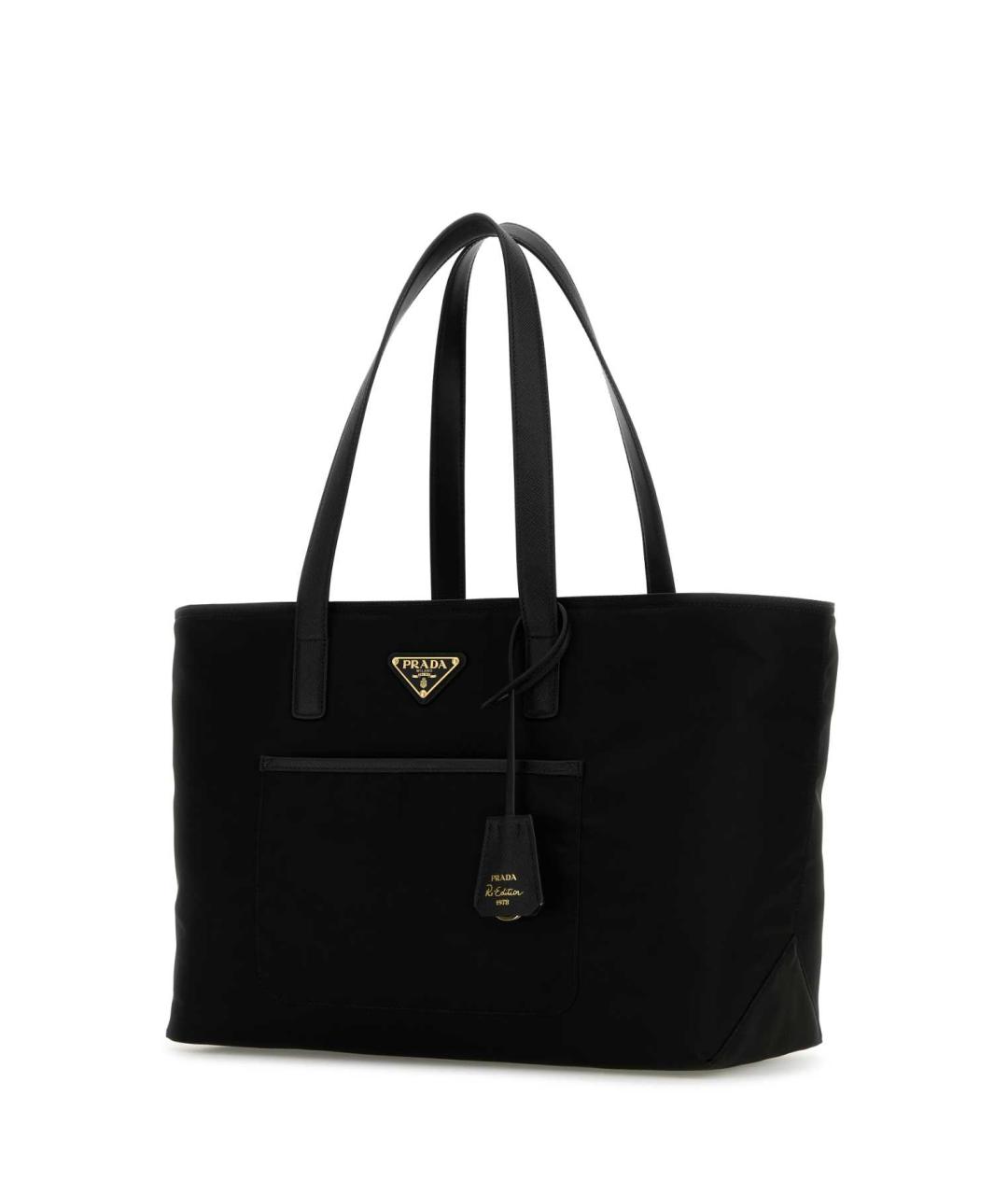 PRADA Черная нейлоновая сумка тоут, фото 2