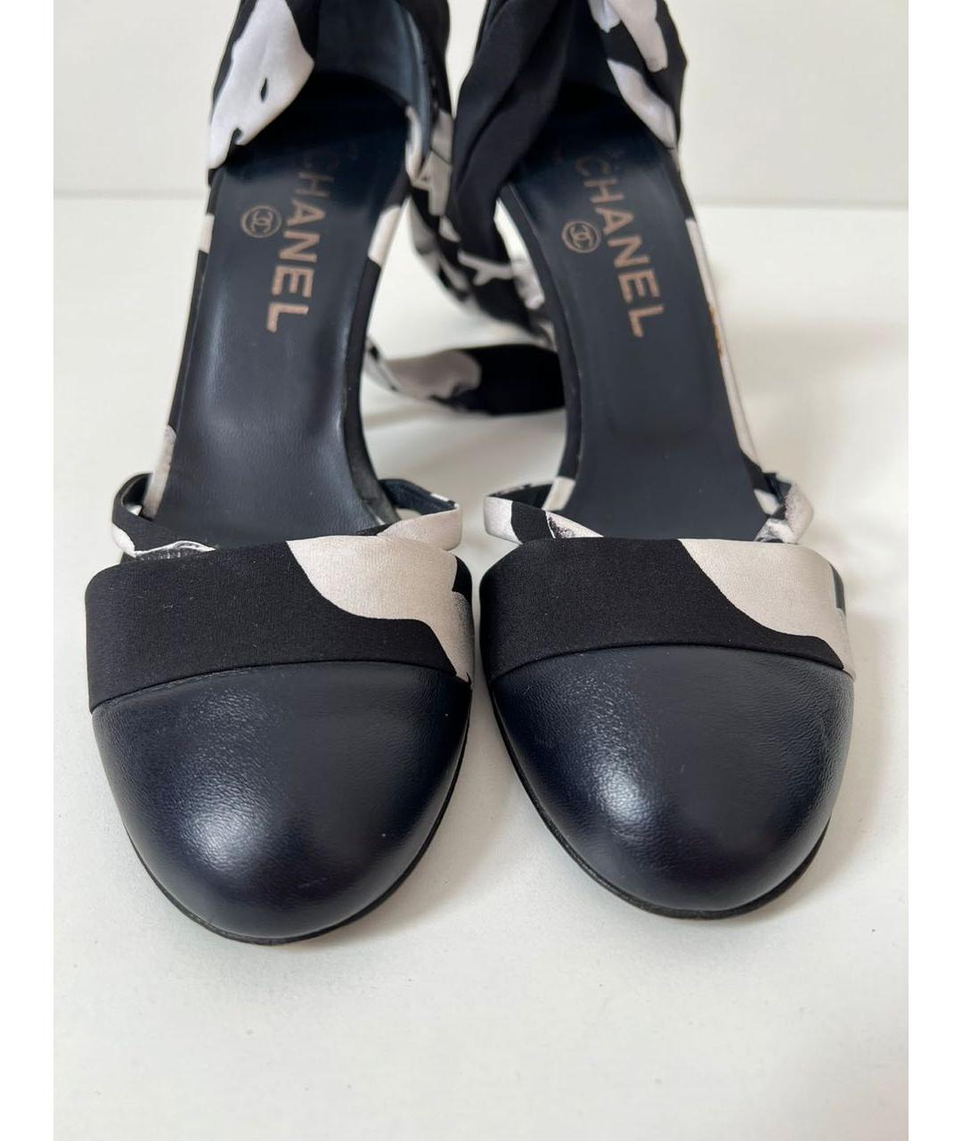 CHANEL Черные кожаные туфли, фото 5