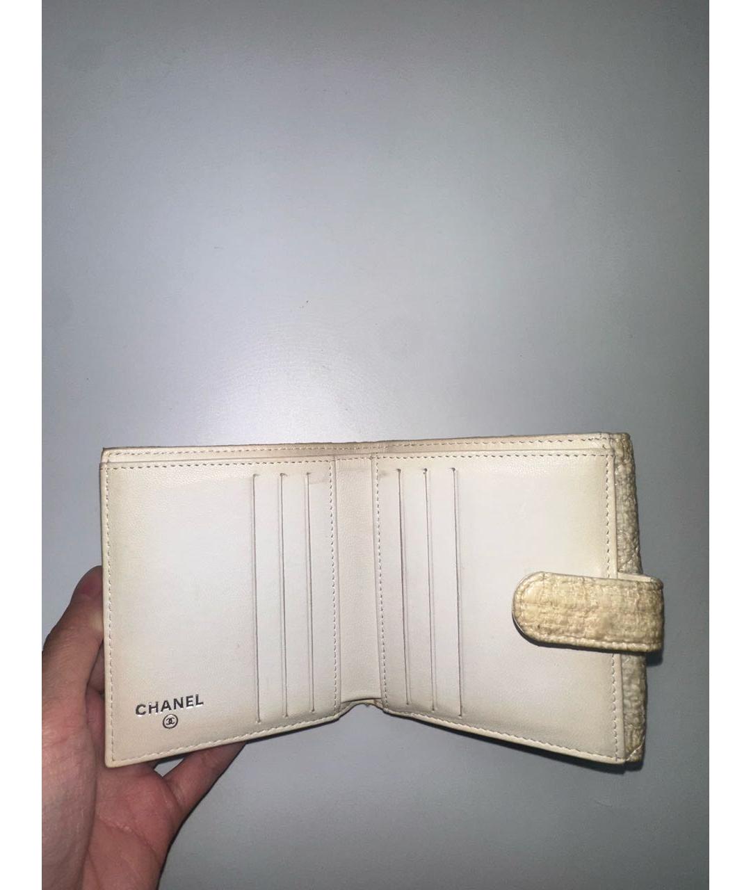CHANEL Белый кошелек, фото 6