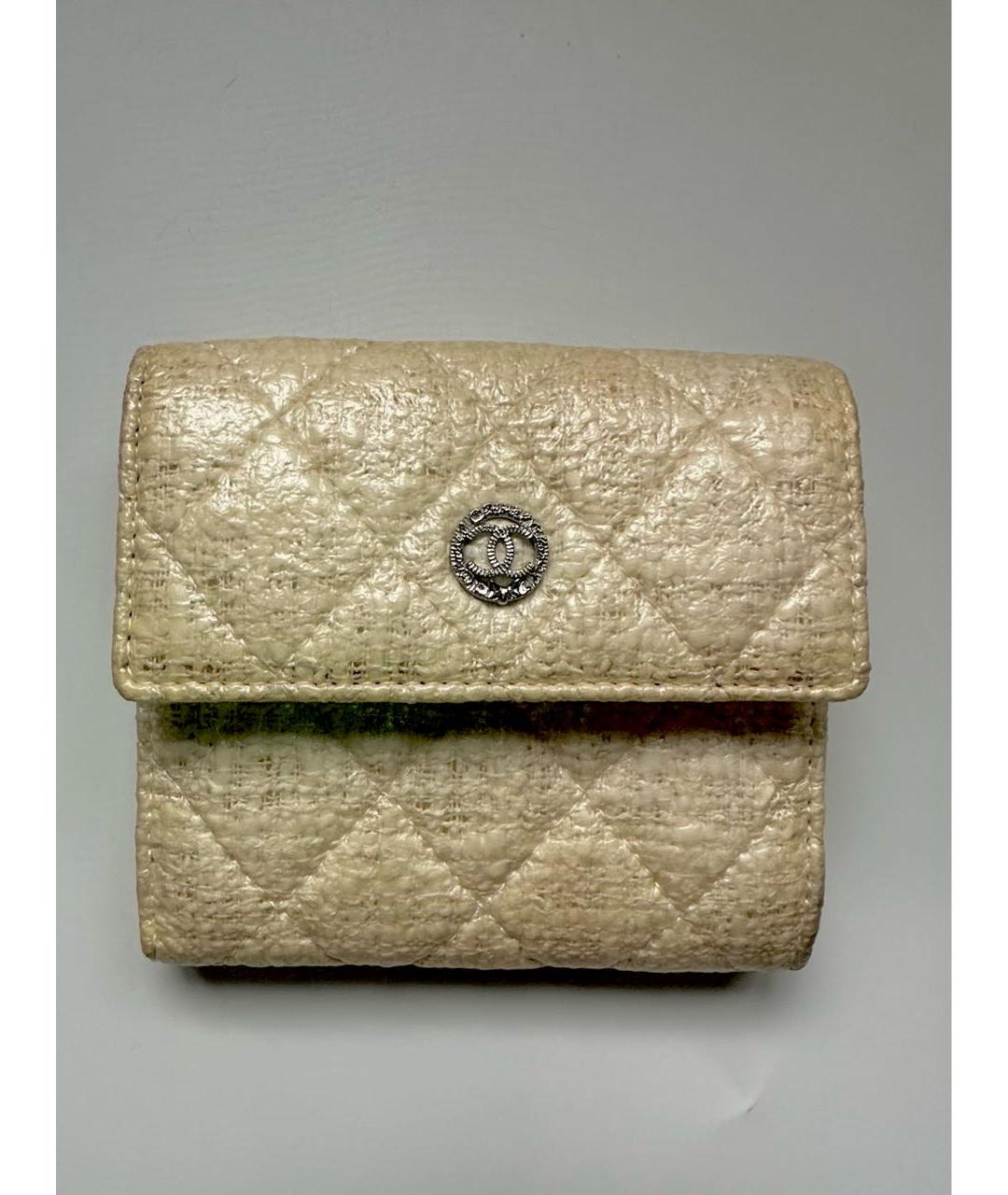 CHANEL Белый кошелек, фото 8