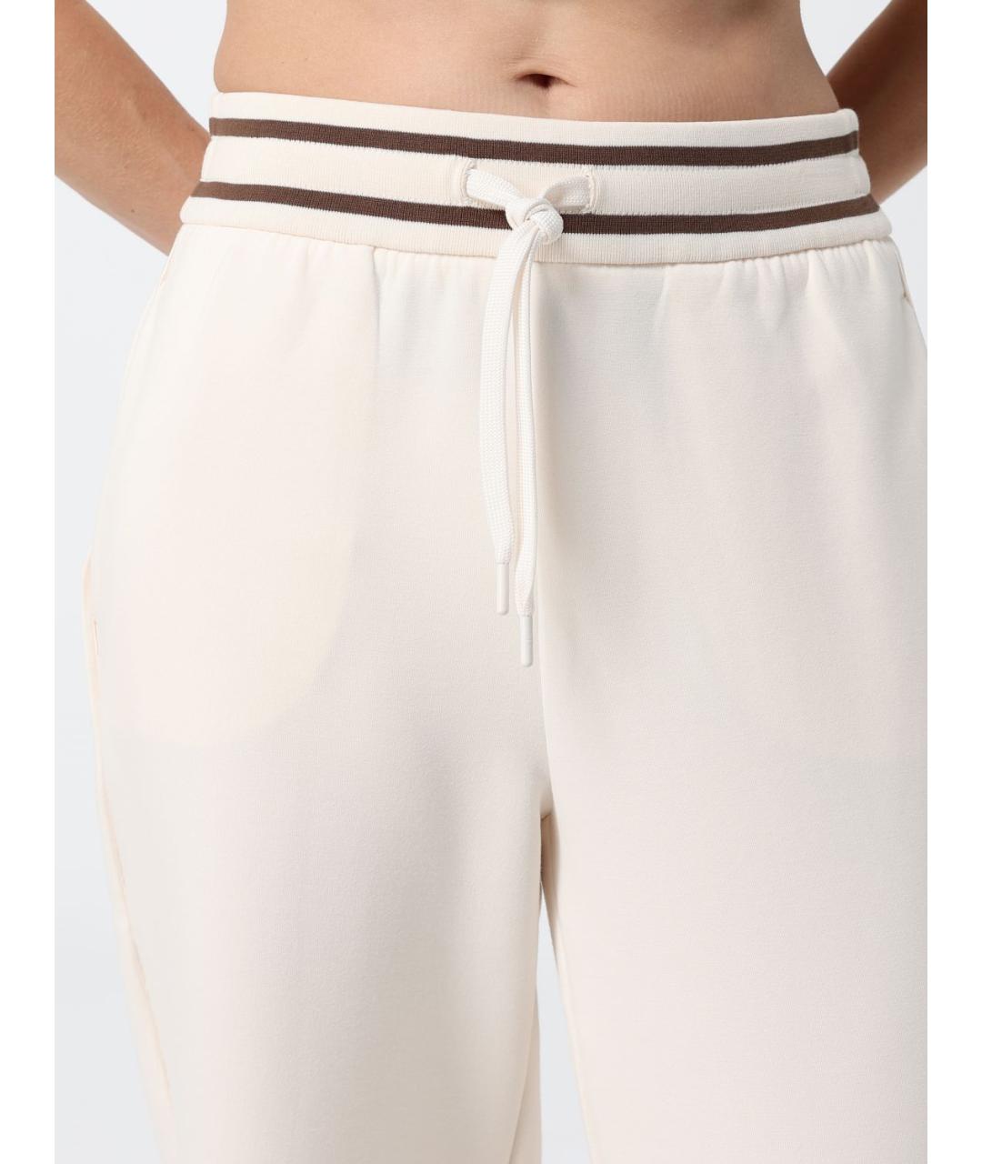 ARMANI EXCHANGE Бежевые прямые брюки, фото 4