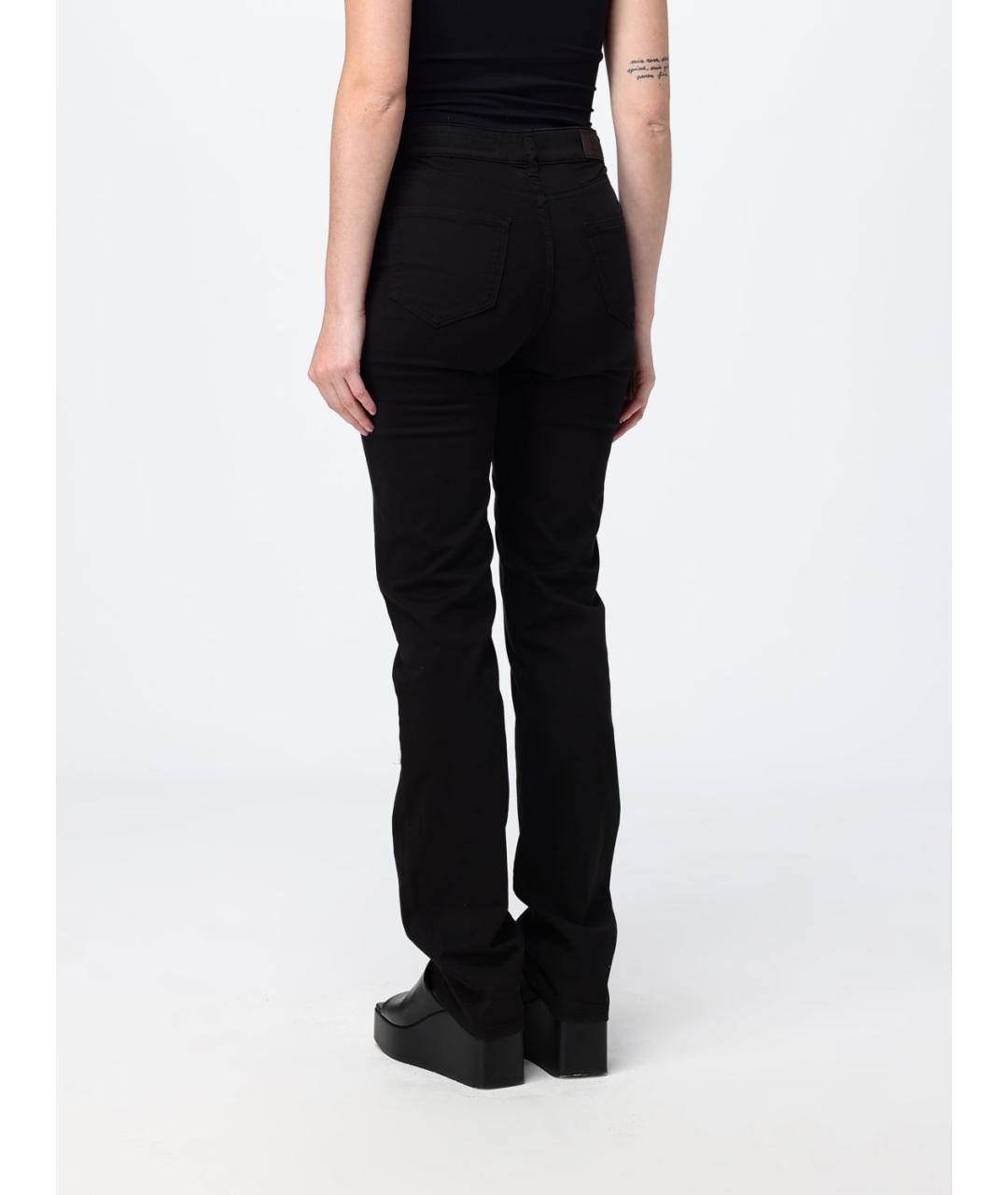 ARMANI EXCHANGE Черные хлопко-эластановые прямые джинсы, фото 2