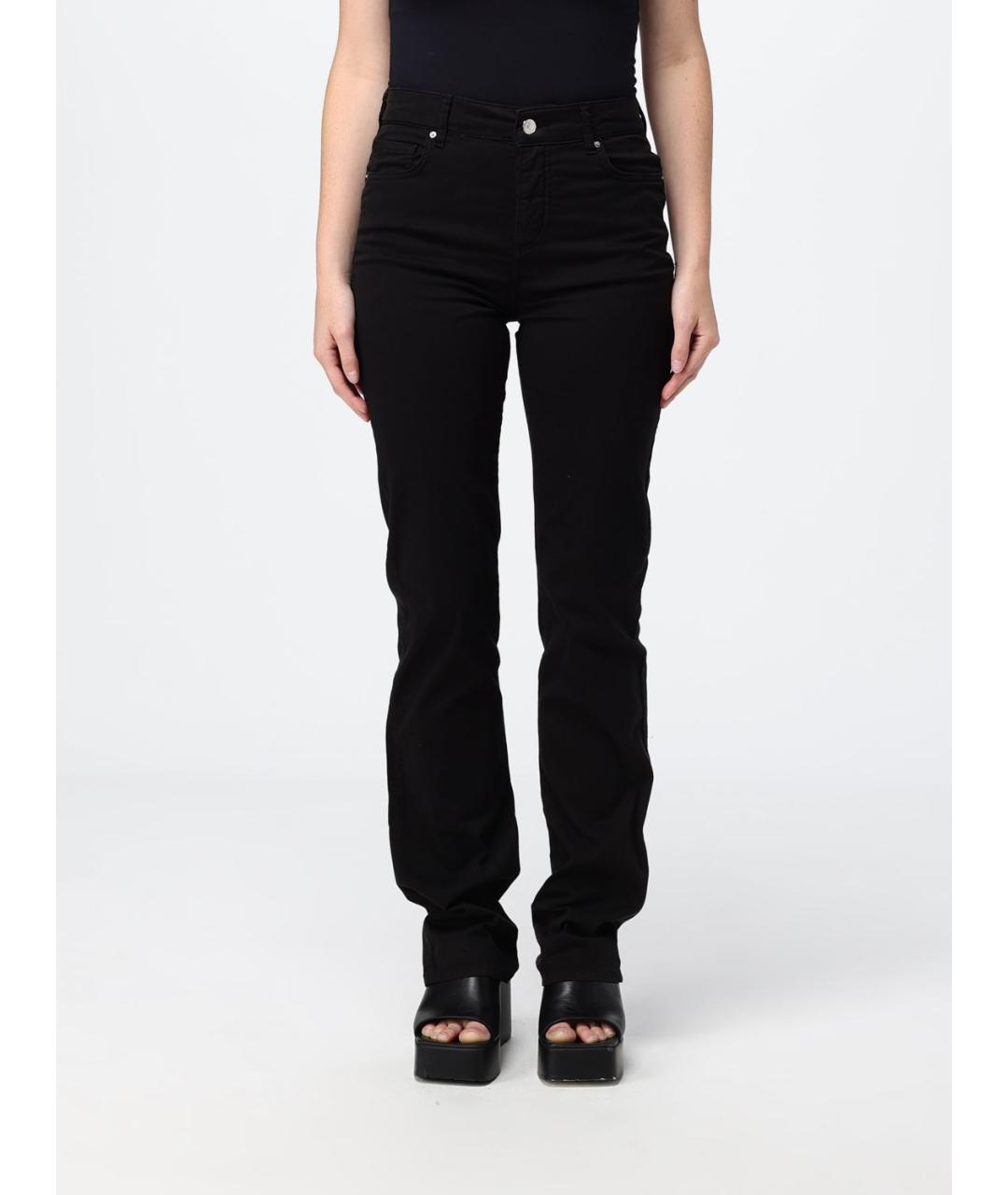 ARMANI EXCHANGE Черные хлопко-эластановые прямые джинсы, фото 1