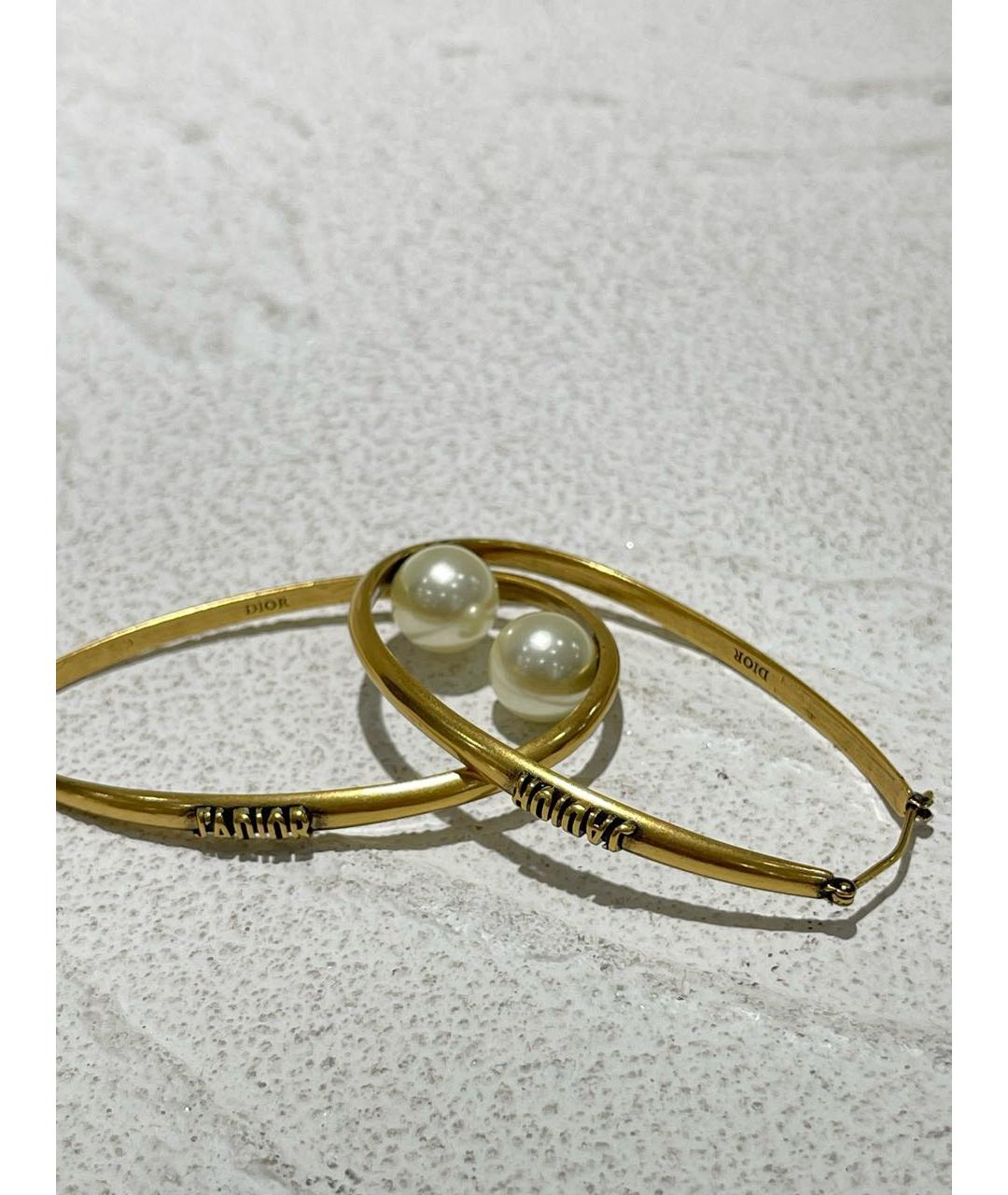 CHRISTIAN DIOR Золотые серьги, фото 3