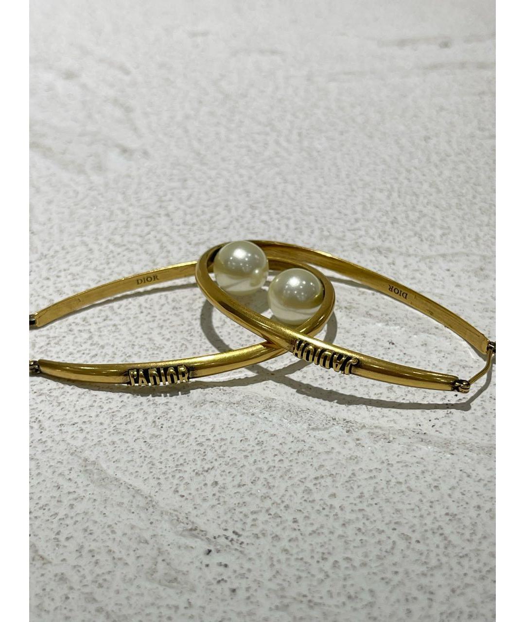 CHRISTIAN DIOR Золотые серьги, фото 4