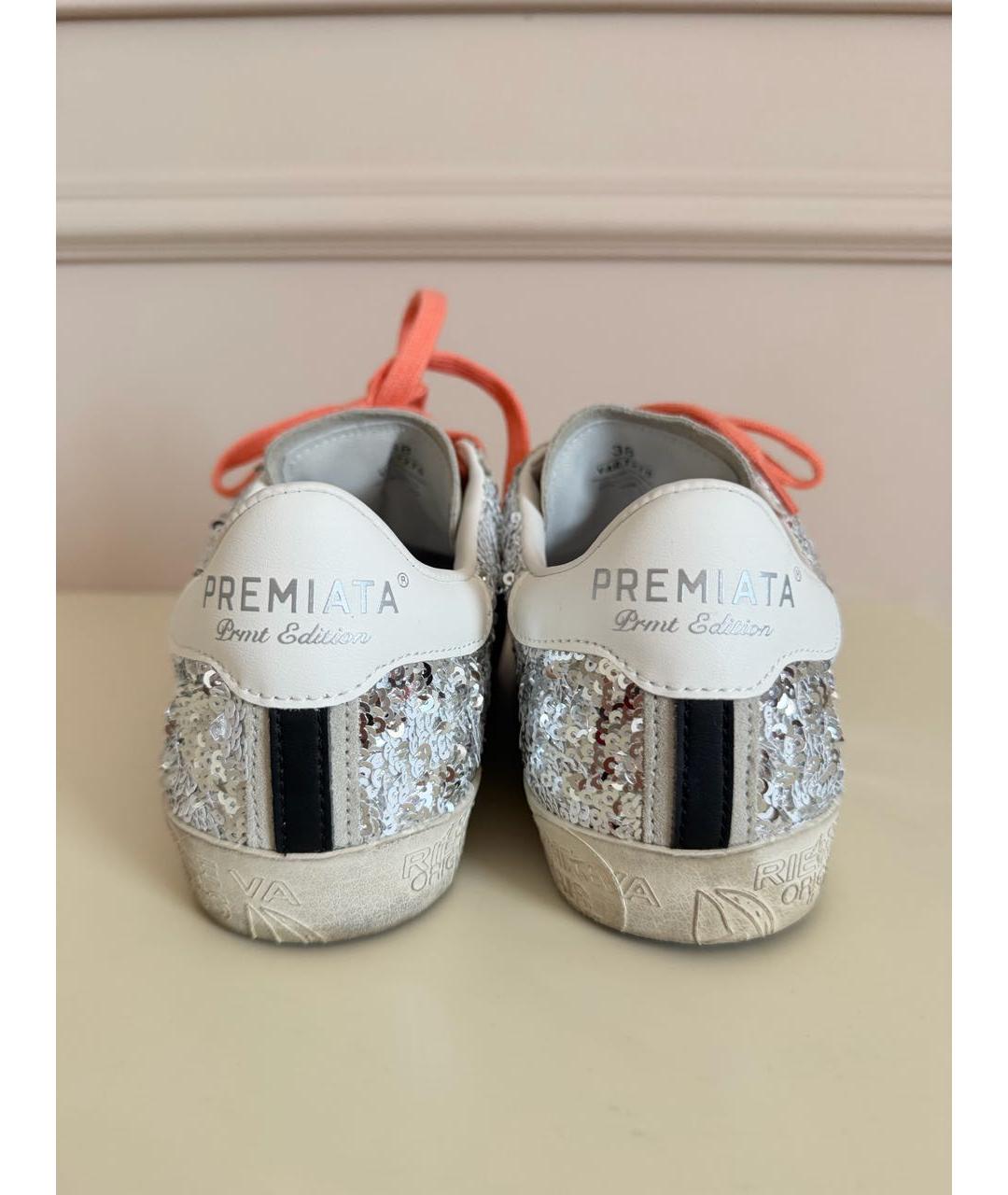 PREMIATA Серые кожаные кеды, фото 4