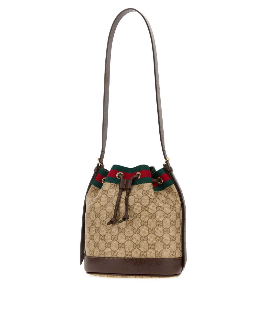 GUCCI Бежевая тканевая сумка через плечо, фото 2