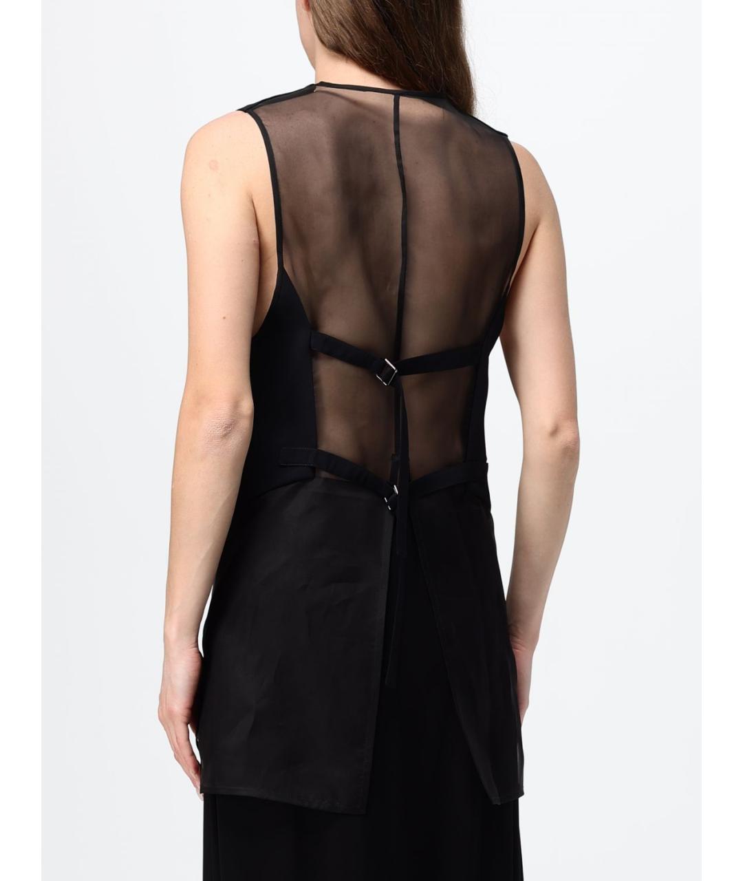 EMPORIO ARMANI Черная вискозная блузы, фото 3