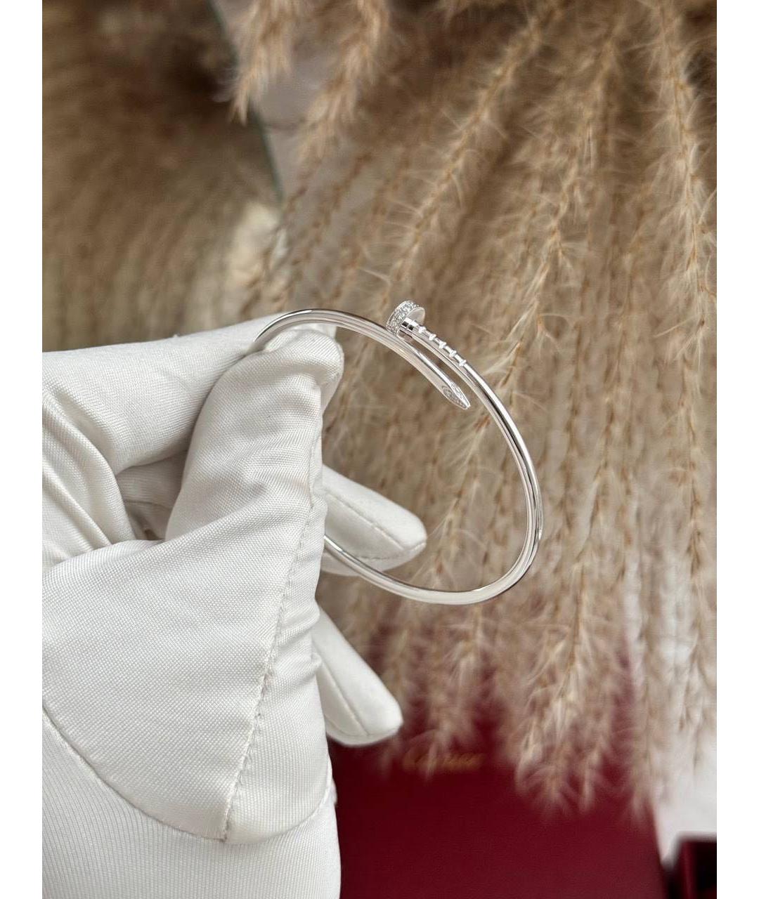 CARTIER Серебряный браслет из белого золота, фото 2