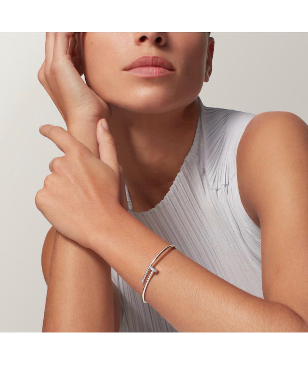 CARTIER Серебряный браслет из белого золота, фото 8