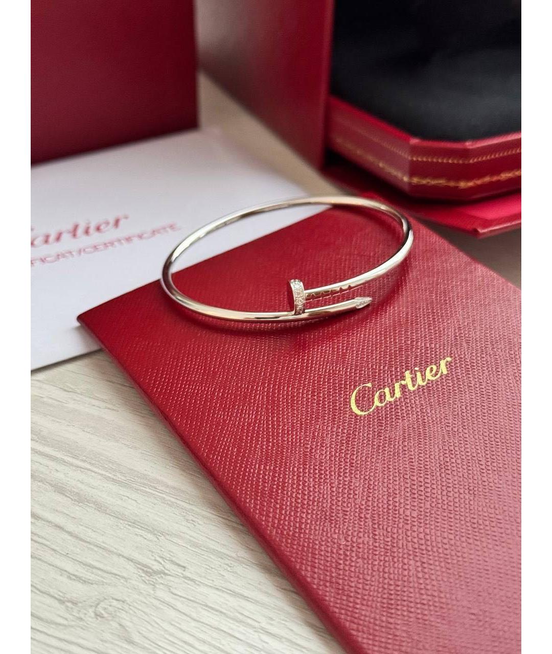 CARTIER Серебряный браслет из белого золота, фото 6