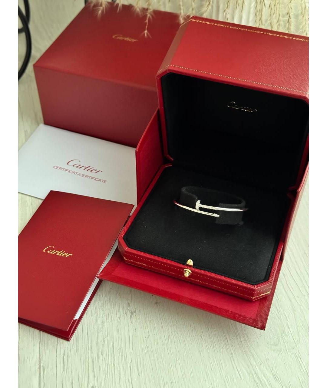 CARTIER Серебряный браслет из белого золота, фото 7